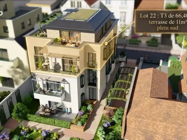 Appartement 3 pièces 66 m²