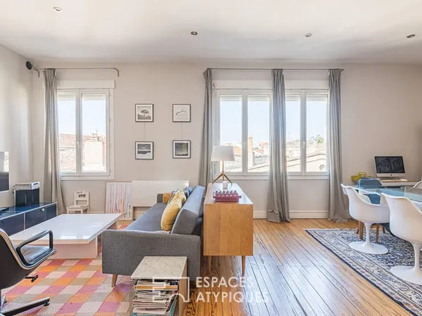 Appartement duplex avec terrasse au Jardin Public