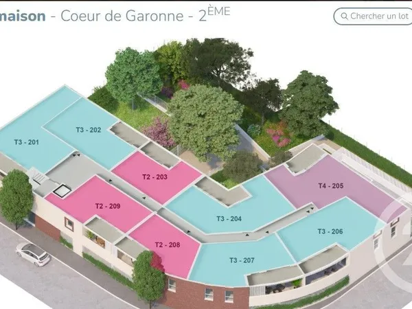 Appartement 2 pièces 44 m²