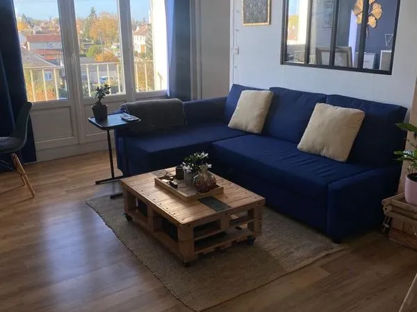 A louer - Appartement T3 meublé, 60m2 - Alençon (Résidence Parc des Sports)