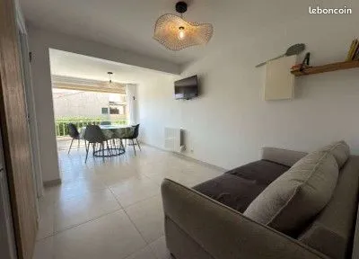 Studio meublé 29m² à Valras-Plage - 675/mois CC