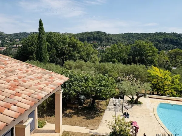 Maison avec garage et piscine chauffée accés village à pieds