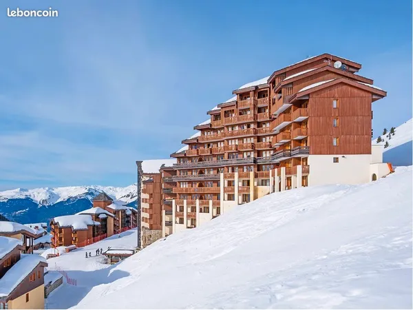 Belle Plagne Les Néréides N°1211, 2 pièces 36m2 pour 5 personnes Vue panoramique Sud