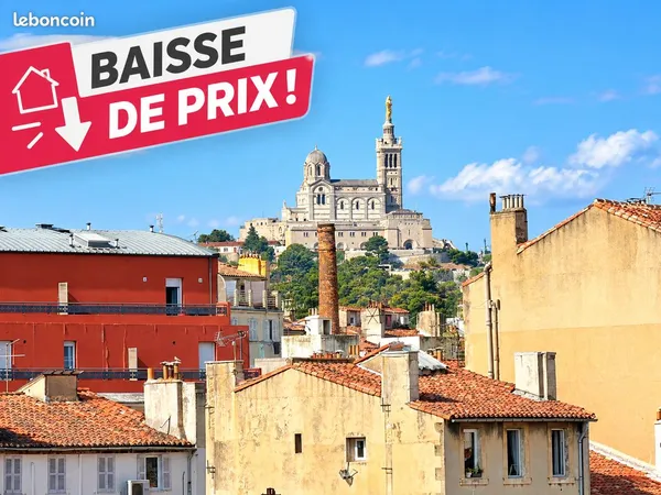 T2 28 m² - Vue Notre-Dame de la Garde - Marseille 5e