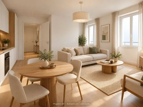 Appartement 3 pièces 61 m²