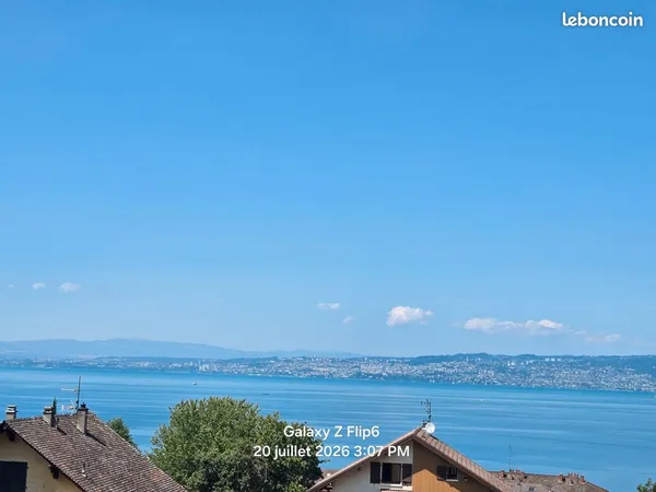 Terrain viabilisé 635 m2 Lugrin, vue lac