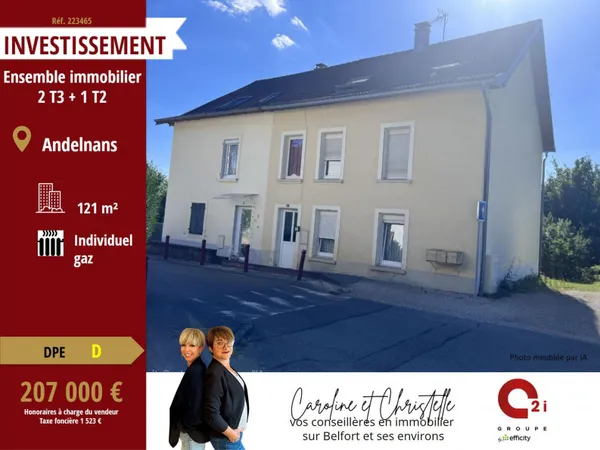 Appartement 3 pièces 121 m²