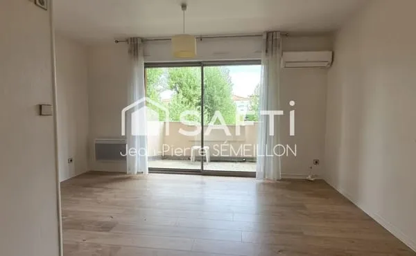 Studio lumineux, climatisation, terrasse
