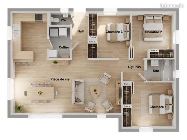 Maison 4 pièces 88 m²