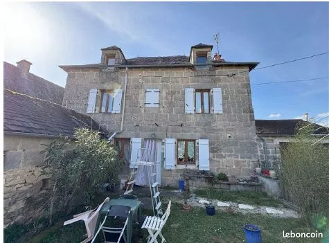 Maison en pierre de caractère à Noailles - 89 m²- Beau potentiel