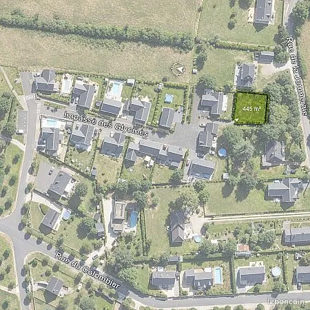 Terrain 445 m² Villandry