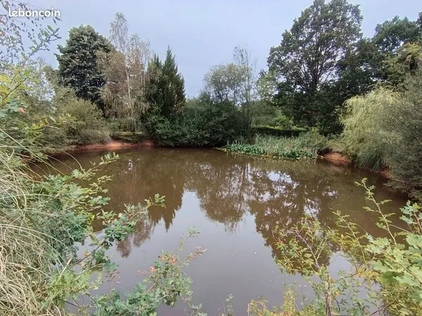 Maison ossature bois à finir de rénover avec pièce d 'eau