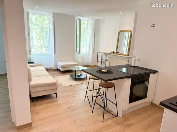 🏡 Appartement T3 meublé entièrement rénové - Centre-ville de Pertuis - 65 m² - Bon standing