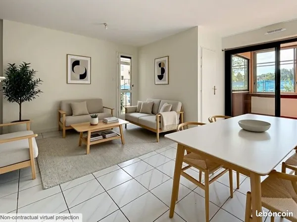 À LOUER DIRECT PROPRIETAIRE - Appartement T2 lumineux de 46 m² avec Loggia, Garage et Cave - La Ravo