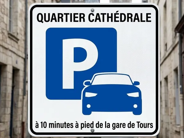 Parking aérien quartier Cathédrale, Tours