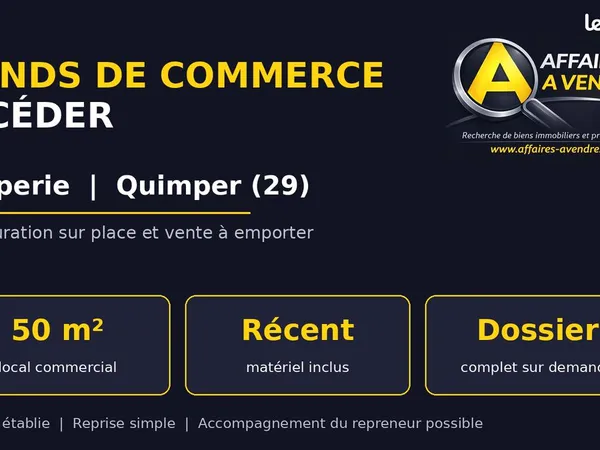 Crêperie, fonds de commerce 55 m² QUIMPER