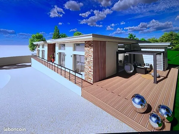Maison villa à finir plein pieds très rare et très beau potentiel