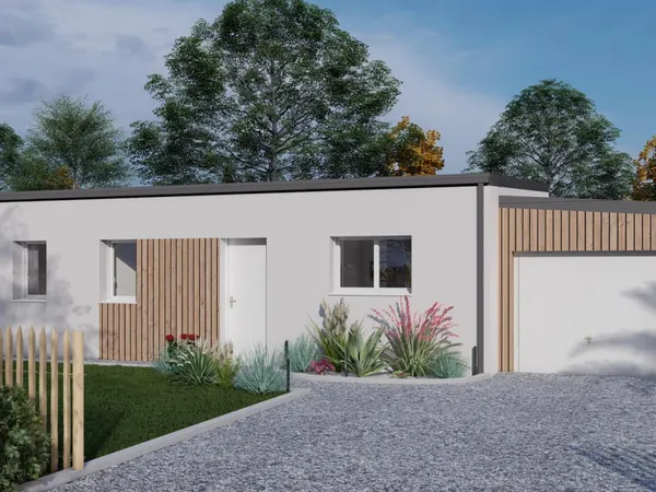 Terrain + maison 70 m²