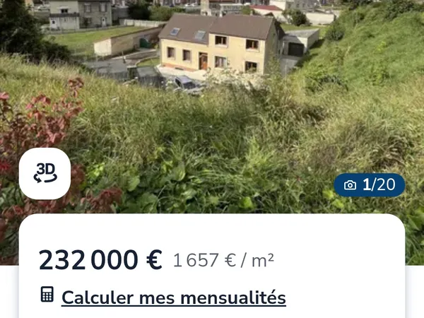 Vends maison 140m²