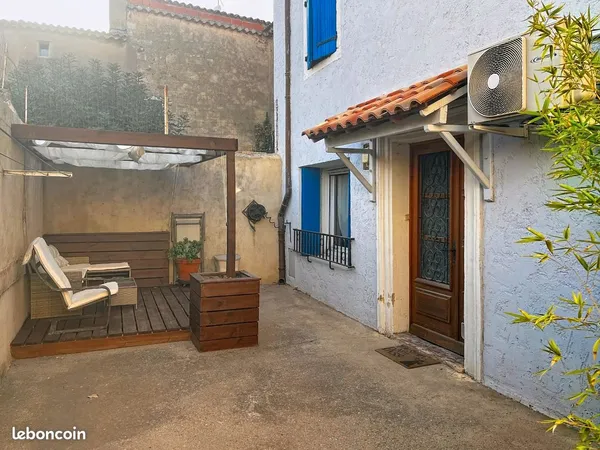 Maison de village 67 m² + cour 30 m² - Centre Villeneuve-lès-Béziers