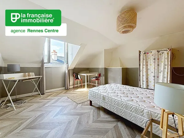 Appartement Type Studio à louer- Meublé - Les Lices - 20.26 m² carrez - 23.68 m² au sol - dernier ét