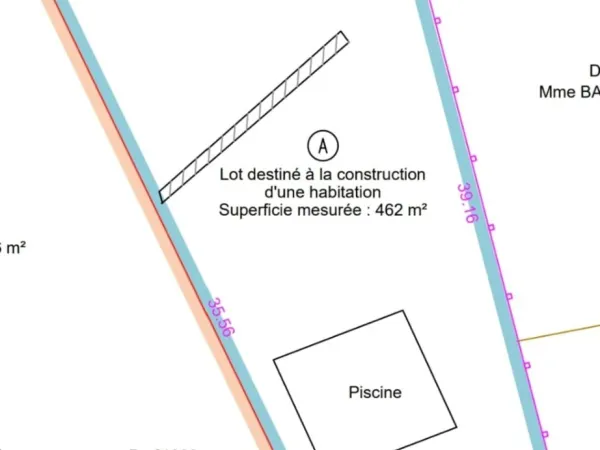 Terrain 462 m²