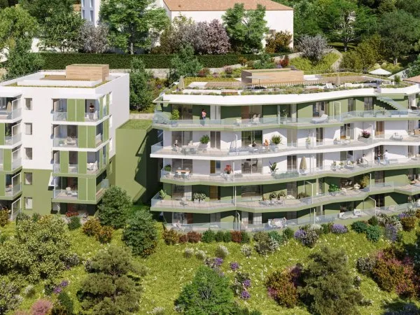 NICE / SAINTE MARGHERITE - 2 PIECES AVEC BALCON ET PARKING
