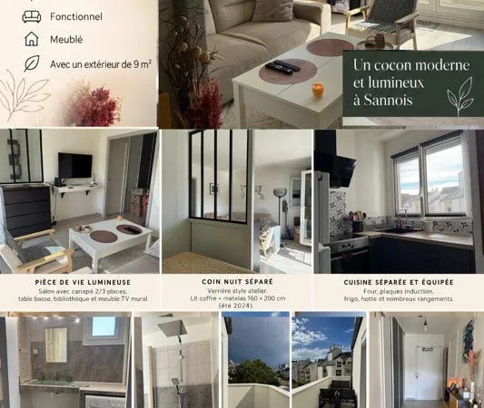 Appartement meublé à louer à Sannois - T1b