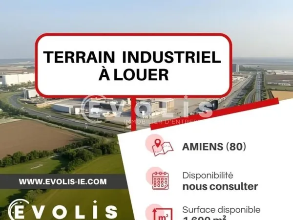 Terrain 1 600 m² Amiens