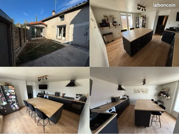 🏡 maison de ville 5 pièces - 100 m² - extérieur 60m² - craintilleux