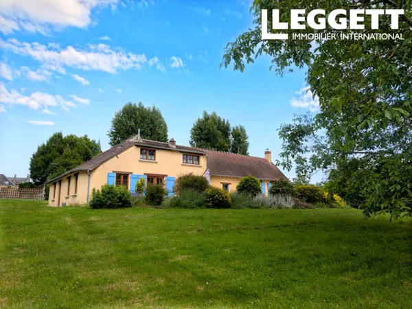 Boissy Maugis, au coeur du Perche, maison au calme en bordure de village, et en bord de rivière, vue