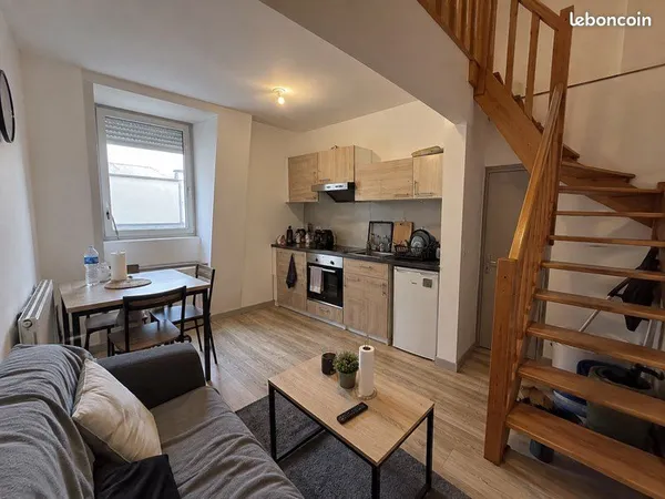 T2 duplex vendu loué rentable + cave