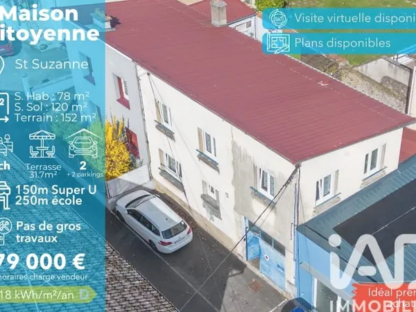 Maison 4 pièces 78 m²