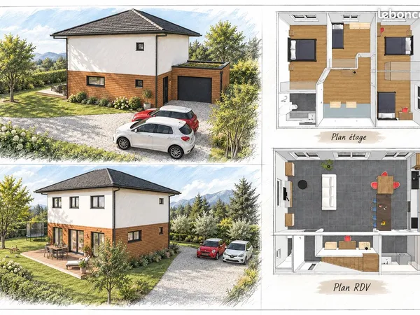 Maison sur terrain - 126 m² - Saint-Pierre-en-Faucigny