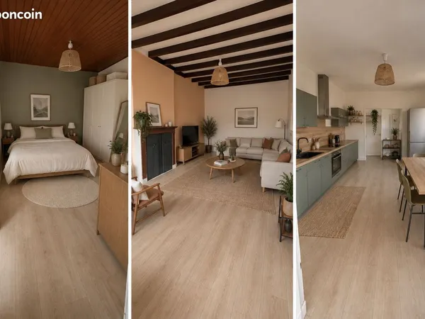 À LOUER - Charmant T3 entièrement rénové - 60 m² - Garage & extérieur