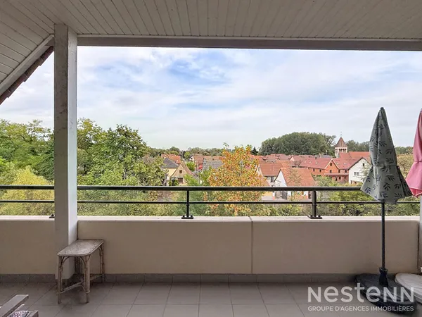 Avolsheim ? Charmant 2 pièces en dernier étage avec terrasse, garage et parking