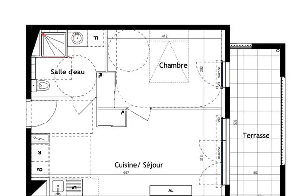 Appartement 2 pièces 40 m²
