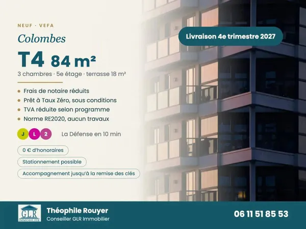 Appartement 4 pièces 84 m²