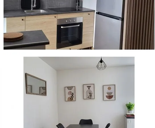 Bel appartement meublé & très lumineux — Centre-ville