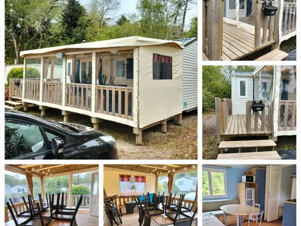 Mobil-home 2 ch. Terrasse Calme & plage à 7 km - Finistère sud