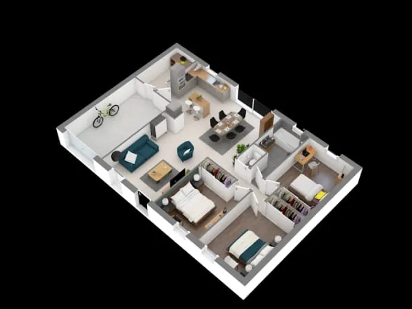 Maison neuve 4 pièces 82 m²