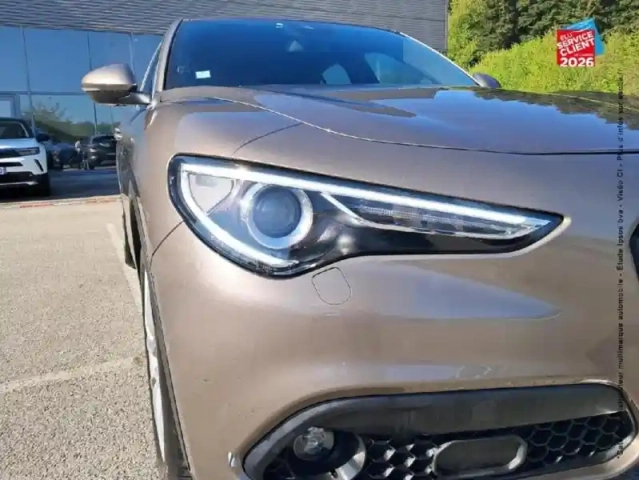 Alfa Romeo Stelvio 2.2 diesel 210ch sport edition q4 at8 sieges chauf/cuir volant chauf gps camera — photo 13