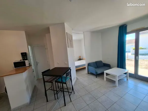 T2 meublé avec jardin