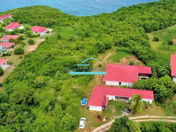 MARIE-GALANTE Ensemble immobilier vue mer 180o : villa + 3