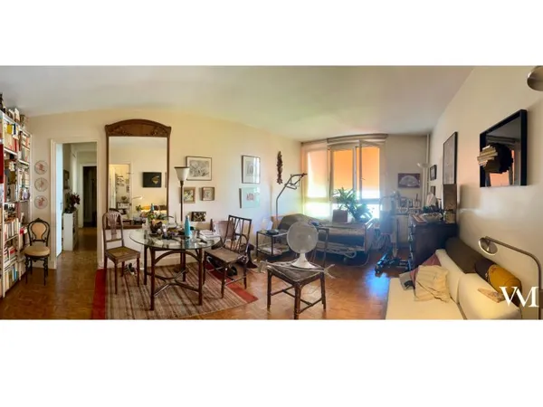 Paris 16e Auteuil, 3 pièces de 64m² au calme sur cour, vente à terme occupée par une dame de 94 ans