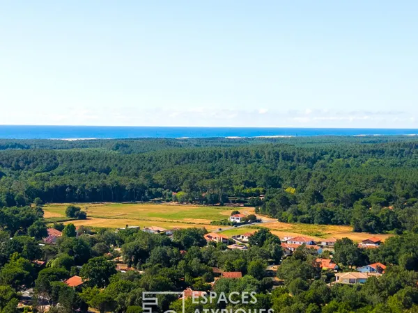 Terrain à bâtir entre vie de village et plages océanes