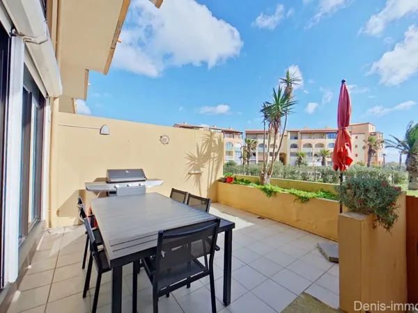 Rareté à Barcarès : duplex 3 pièces, vue mer & piscine 57m2
