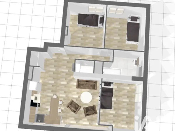 Appartement 4 pièces 62 m²