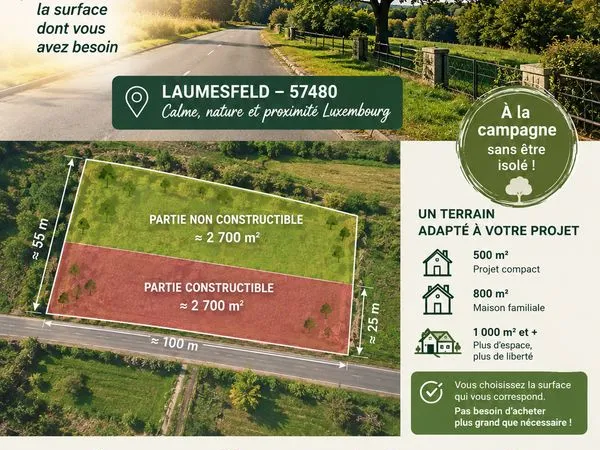 Terrain constructible à la carte
