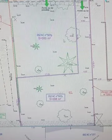 Terrain constructible 398m2